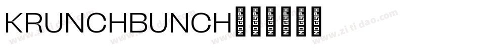 KRUNCHBUNCH字体转换