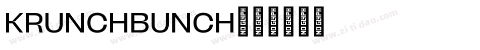KRUNCHBUNCH字体转换