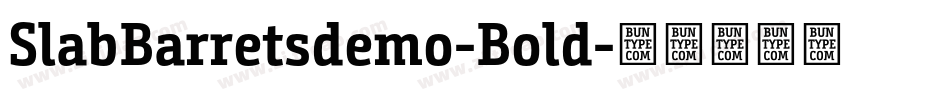 SlabBarretsdemo-Bold字体转换