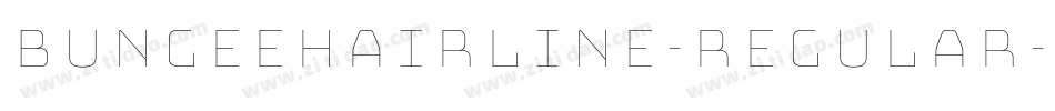 BungeeHairline-Regular字体转换