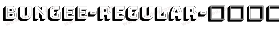 Bungee-Regular字体转换