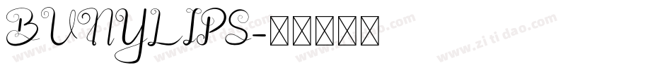 BUNYLIPS字体转换