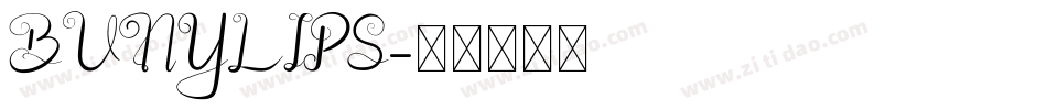 BUNYLIPS字体转换