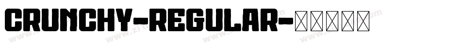 Crunchy-Regular字体转换
