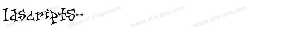 ldscript5字体转换