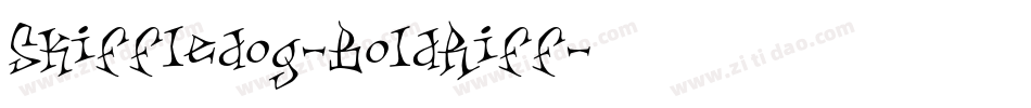 Skiffledog-BoldRiff字体转换