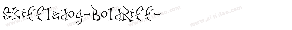Skiffledog-BoldRiff字体转换