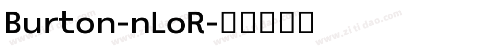 Burton-nLoR字体转换