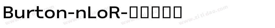 Burton-nLoR字体转换
