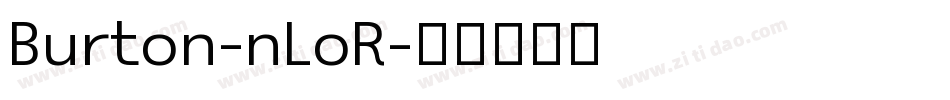 Burton-nLoR字体转换