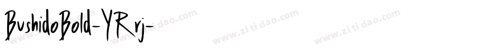 BushidoBold-YRrj字体转换