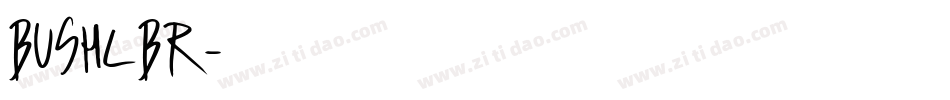 BUSHLBR字体转换