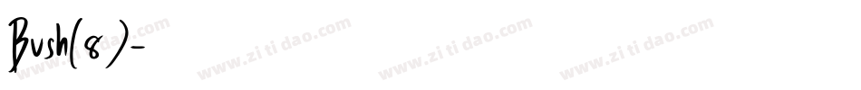 Bush(8)字体转换