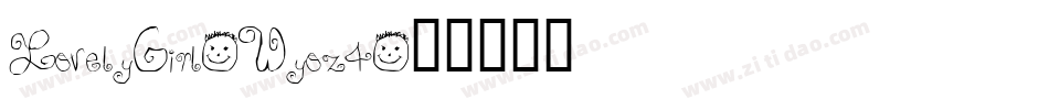 LovelyGirl-Wyoz4字体转换