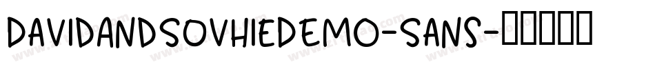 DavidAndSovhieDEMO-Sans字体转换 DavidAndSovhieDEMO-Sans字体转换