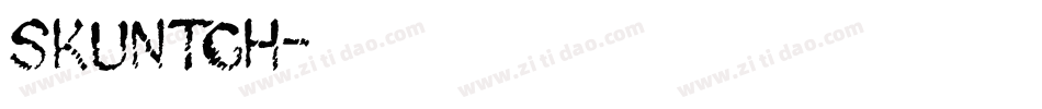 Skuntch字体转换