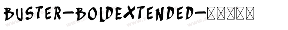Buster-BoldExtended字体转换