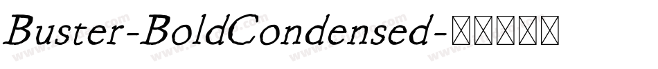 Buster-BoldCondensed字体转换