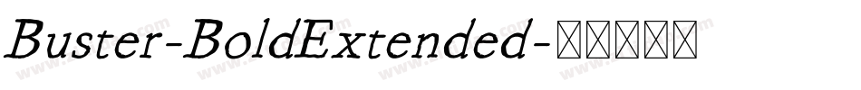 Buster-BoldExtended字体转换