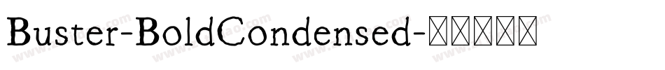 Buster-BoldCondensed字体转换