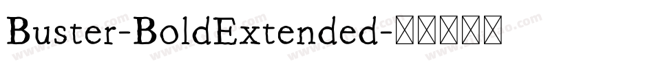 Buster-BoldExtended字体转换