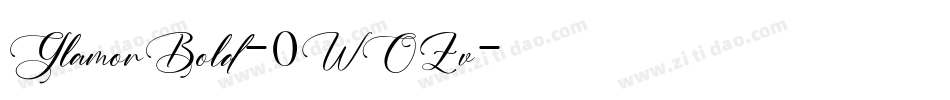 GlamorBold-0WOZv字体转换