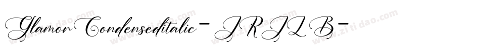 GlamorCondenseditalic-JRJLB字体转换