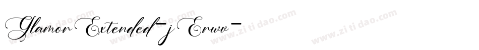 GlamorExtended-jErwv字体转换
