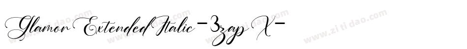 GlamorExtendedItalic-3zapX字体转换