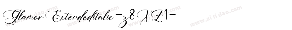 GlamorExtendeditalic-z8XZ1字体转换