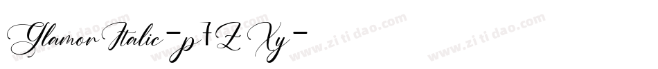 GlamorItalic-p7ZXy字体转换