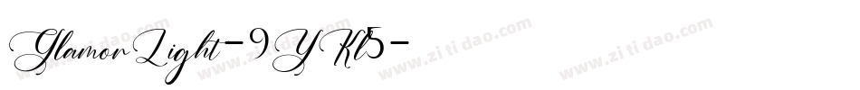 GlamorLight-9YKl5字体转换