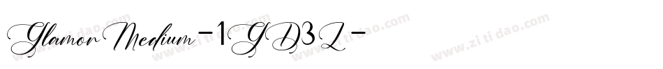 GlamorMedium-1GD3L字体转换