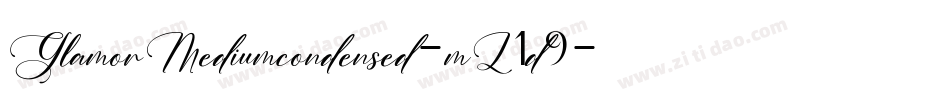 GlamorMediumcondensed-mL1d9字体转换