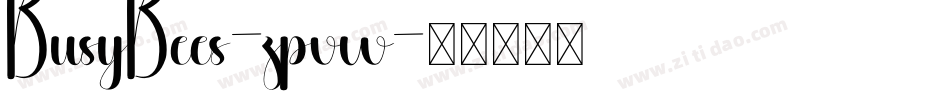 BusyBees-zpvw字体转换
