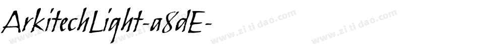ArkitechLight-a8dE字体转换
