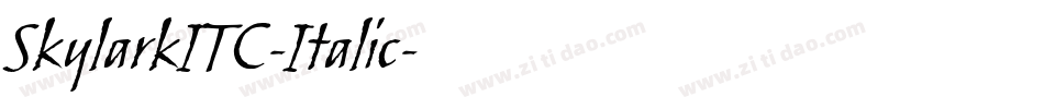 SkylarkITC-Italic字体转换