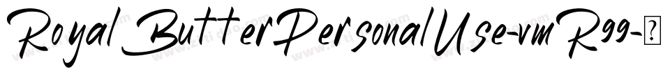 RoyalButterPersonalUse-vmR99字体转换