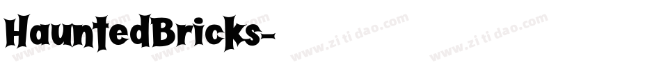 HauntedBricks字体转换