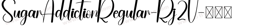 SugarAddictionRegular-Rj2V字体转换