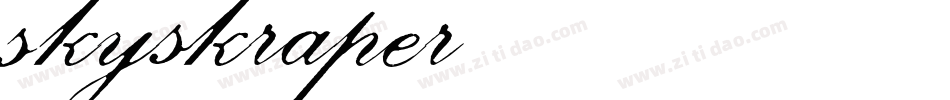 Skyskraper字体转换