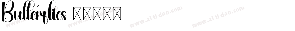 Butterflies字体转换