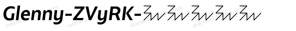 Glenny-ZVyRK字体转换
