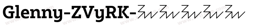 Glenny-ZVyRK字体转换