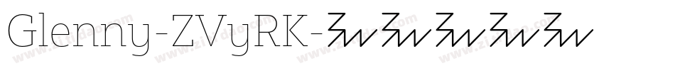 Glenny-ZVyRK字体转换