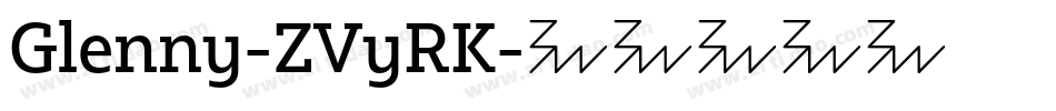 Glenny-ZVyRK字体转换