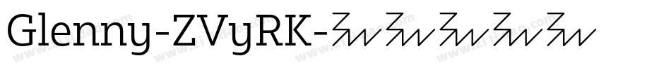 Glenny-ZVyRK字体转换