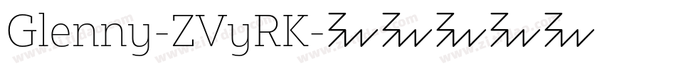 Glenny-ZVyRK字体转换