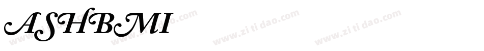 ASHBMI字体转换