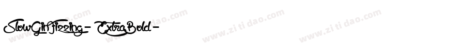 SlowGinFizzing-ExtraBold字体转换
